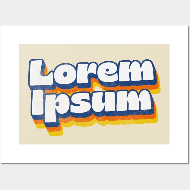 Lorem Ipsum // Design Typography Geek Gift Wall Art by DankFutura